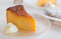 Orange and almond cake with orange syrup