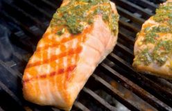 Chermoula spiced salmon steaks